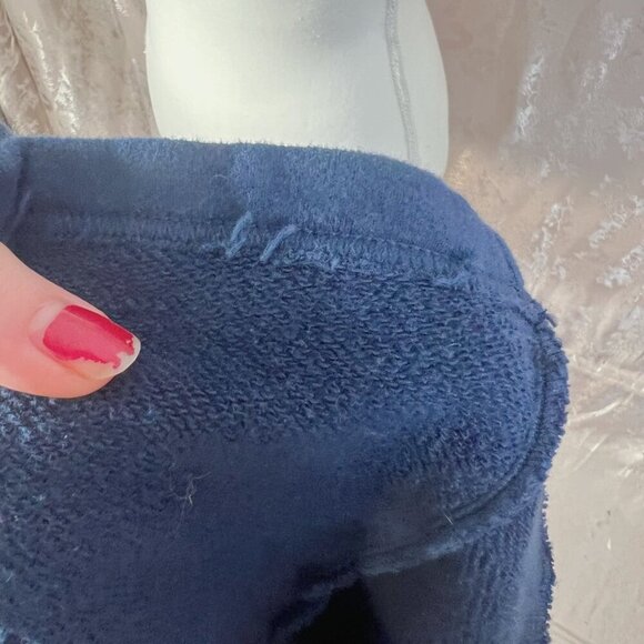 Derek Lam 10 Crosby Navy Blue Sleeveless Top Tank Top Terry Cloth Size 6 - Picture 9 of 9